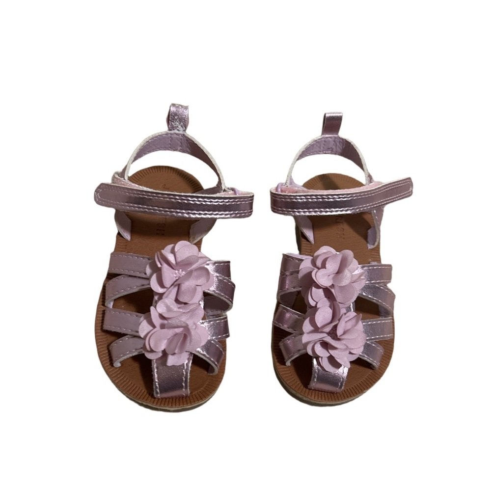 Toddler Pink Floral Sandals Size 7